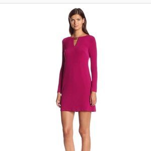 Vince Camuto Long Sleeve Fuschia Dress